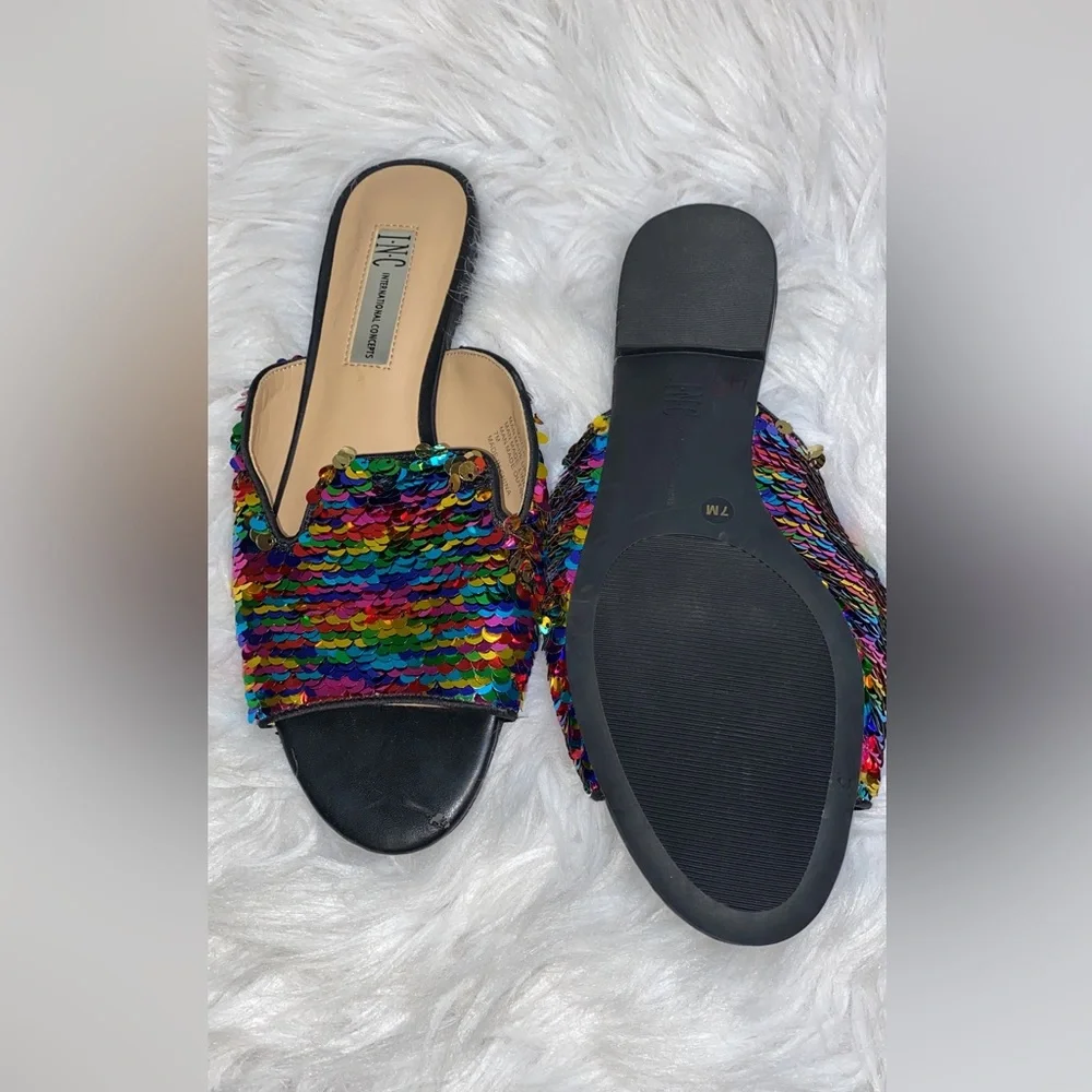 Fashion Slippers Sequins Casual Sandals - Picture 3 of 6